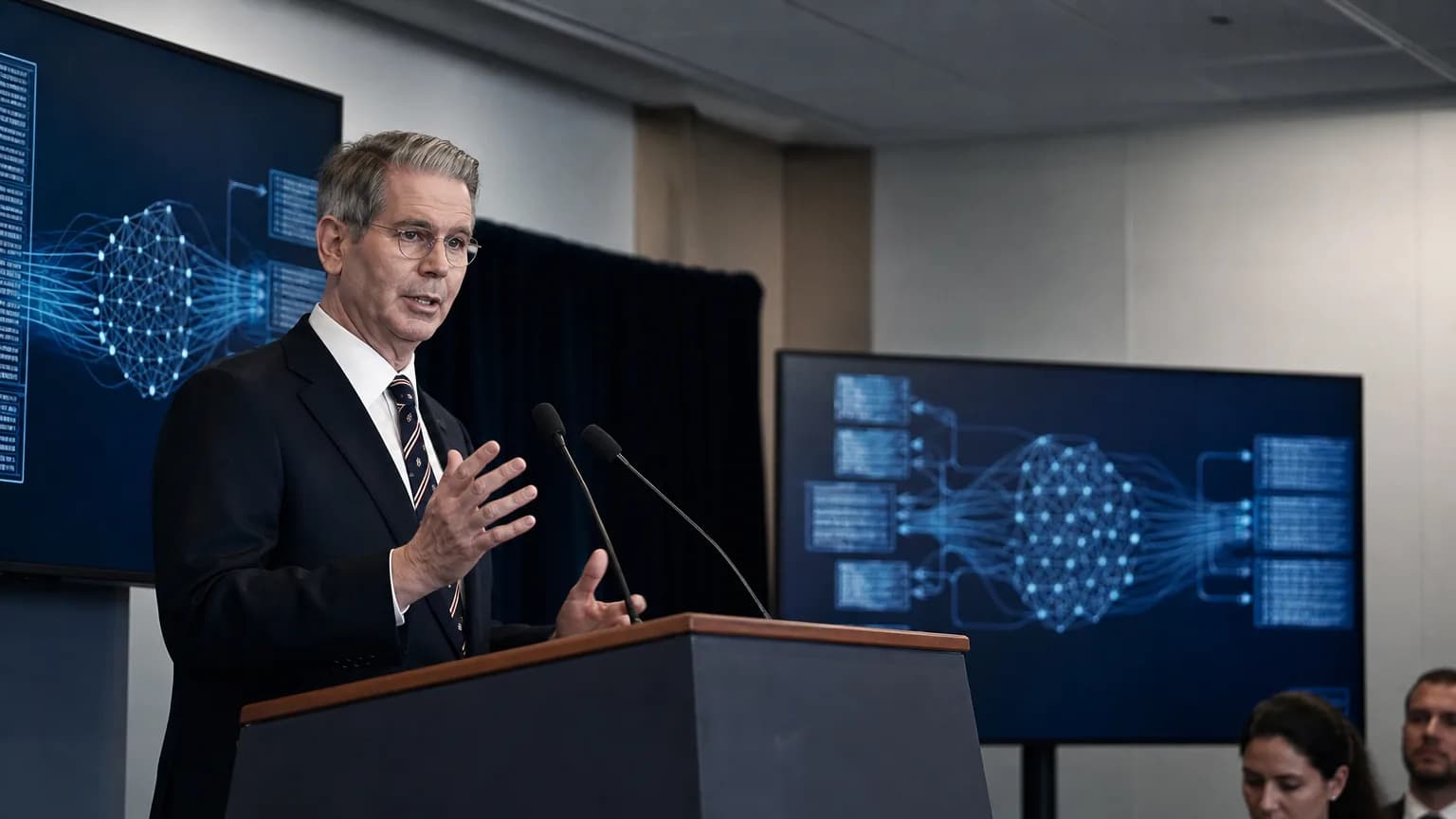 صورة توضيحية مُولّدة بالذكاء الاصطناعي: Editorial image for Washington Weighs Sanctions on Chinese AI Models as Kimi K3 Rattles US Labs