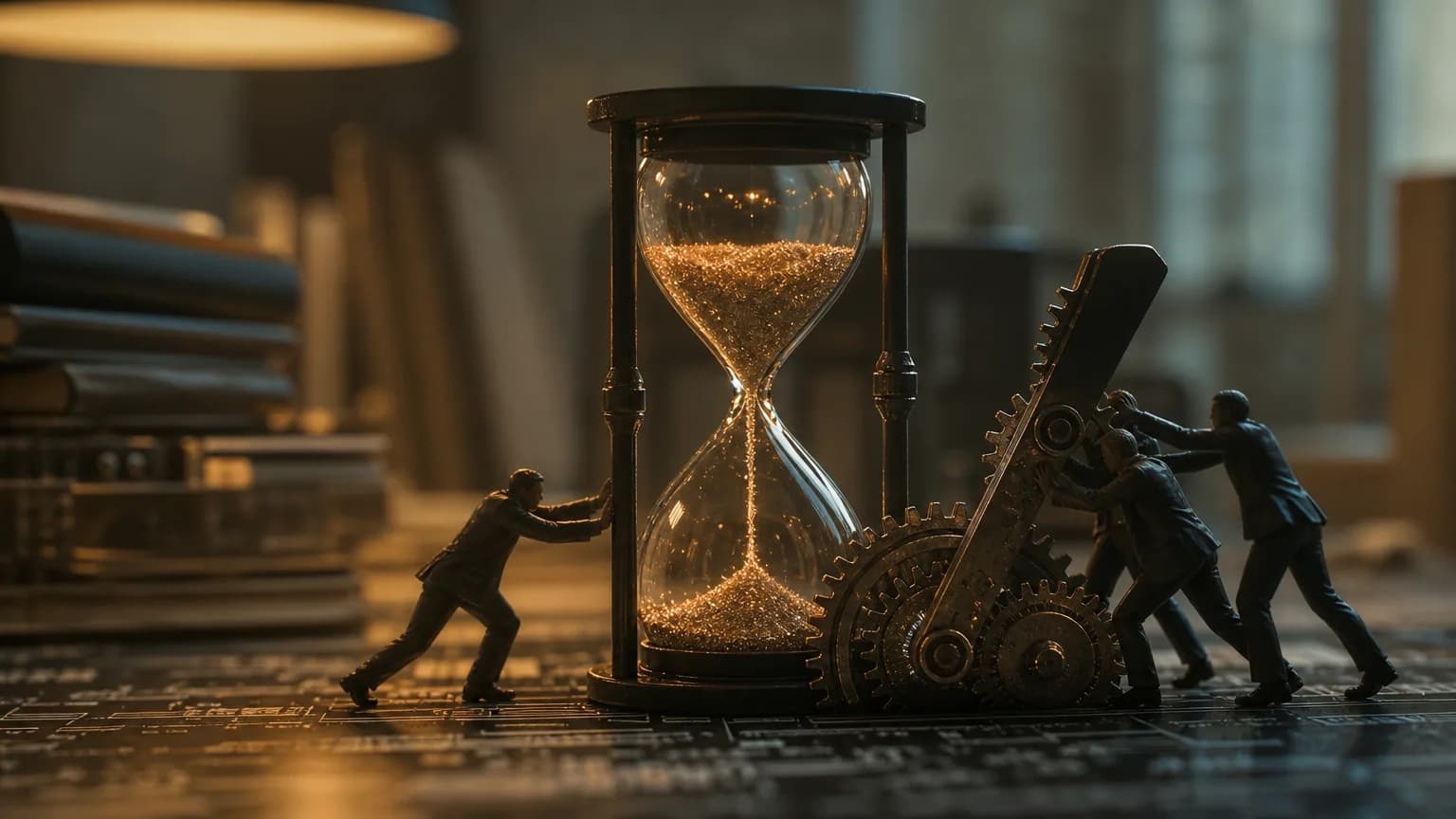 Illustration generated by AI: Editorial image for Over 1,200 AI Insiders Ask Washington to Help Slow the Race Toward Automated Research