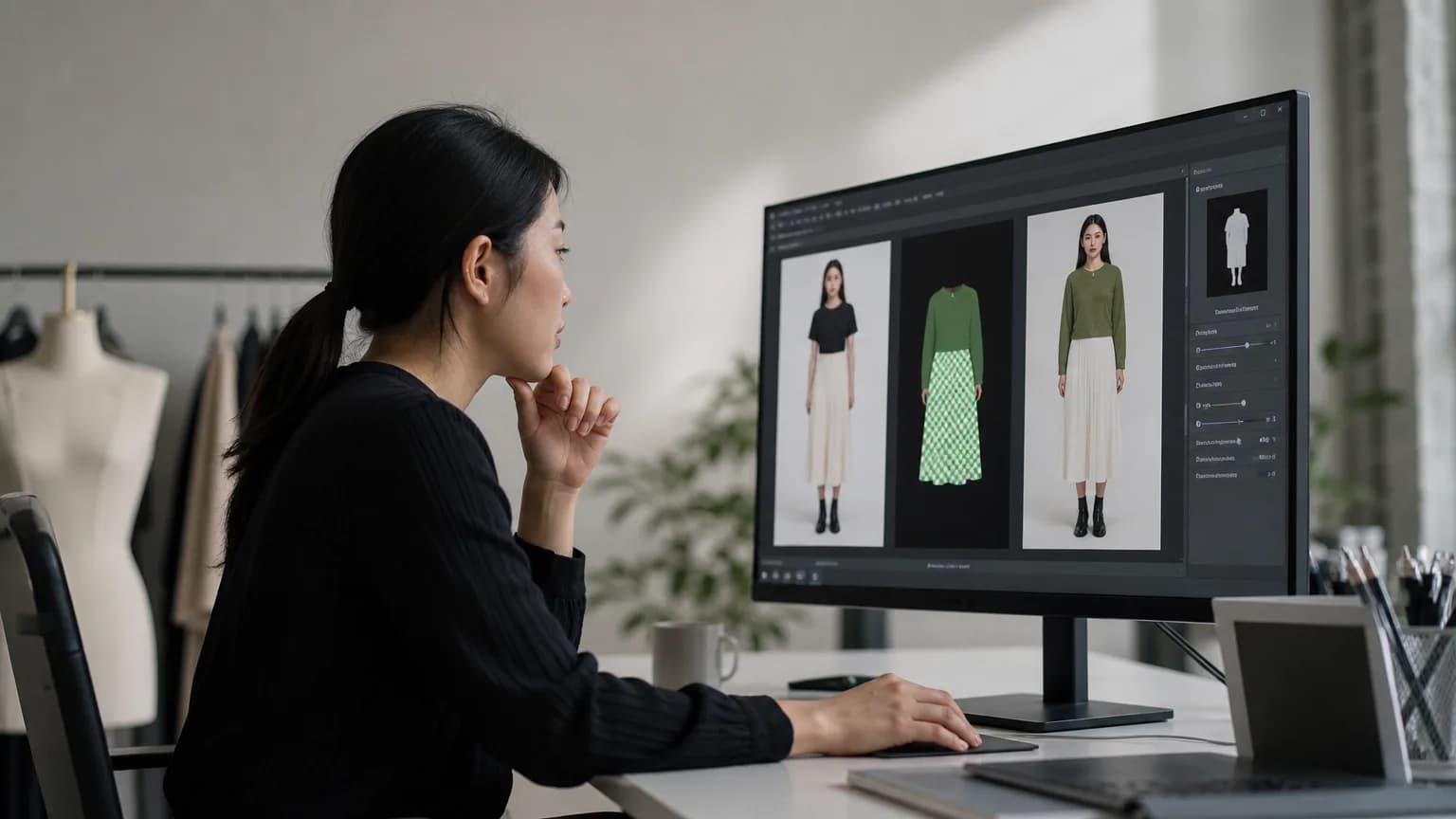 Illustration generated by AI: Editorial image for CtrlVTON Turns Virtual Try-On Into a Precision Editing Task, Not a Guessing Game