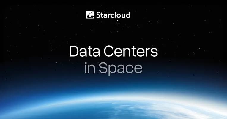 Illustration generated by AI: Editorial image for Starcloud raises $250M as it bets on orbital AI data centers