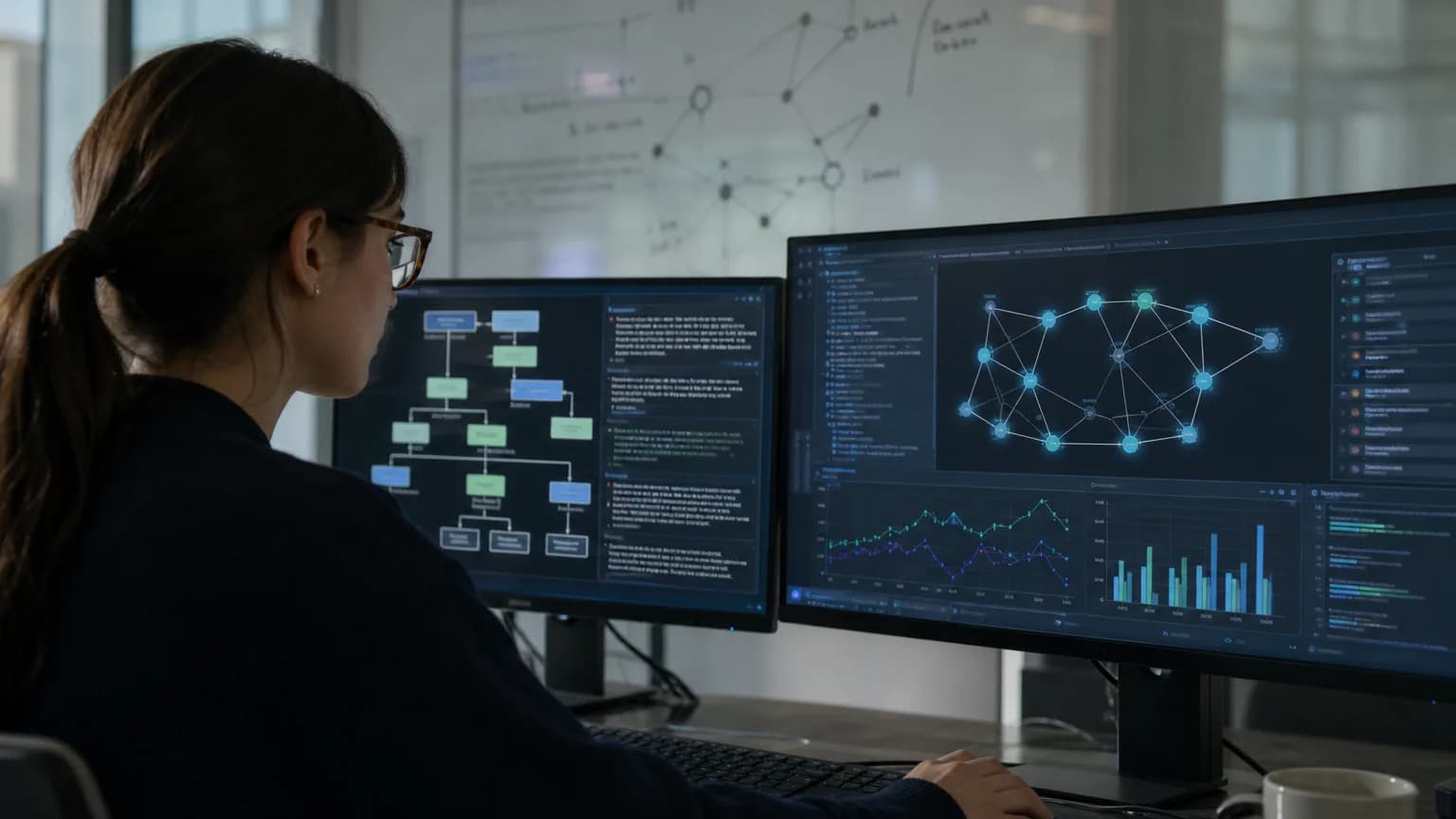 Illustration generated by AI: Editorial image for Researchers Model Quantum Network Security as an Adversarial Game, Then Ask an LLM to Explain the Results