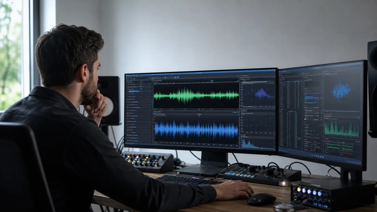 Illustration generated by AI: Editorial image for A New Benchmark Puts AI Sound Effects Generators to a Production-Grade Test