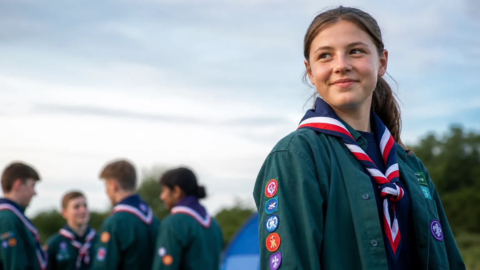 Illustration generated by AI: Editorial image for Scouts Overhaul Explorer Badges for the AI Age, Targeting Algorithmic Literacy and Online Safety