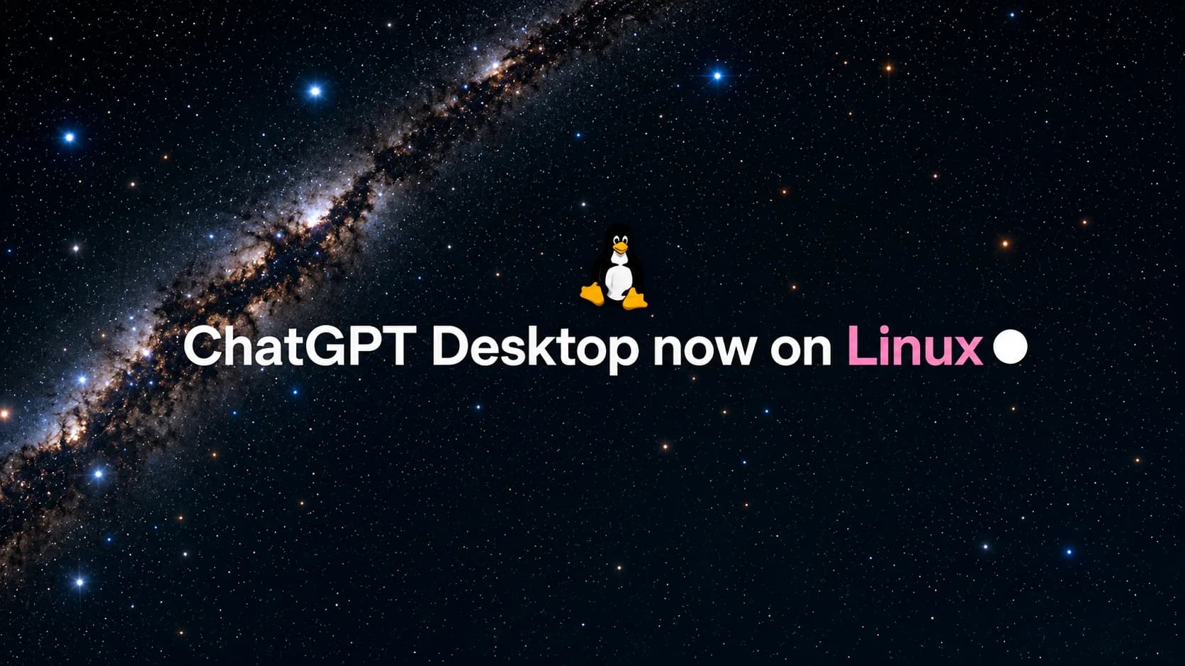 Illustration generated by AI: Editorial image for OpenAI brings ChatGPT desktop app to Linux, missing some features