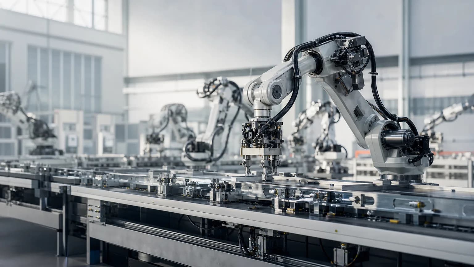 Illustration generated by AI: Editorial image for Travis Kalanick's Atoms Raises $1.7B to Bring AI Robotics to Factories, Mines and Kitchens