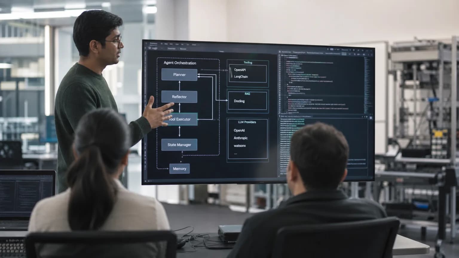 Illustration generated by AI: Editorial image for IBM Research Unveils CUGA: An Open-Source Harness for Production-Ready AI Agents