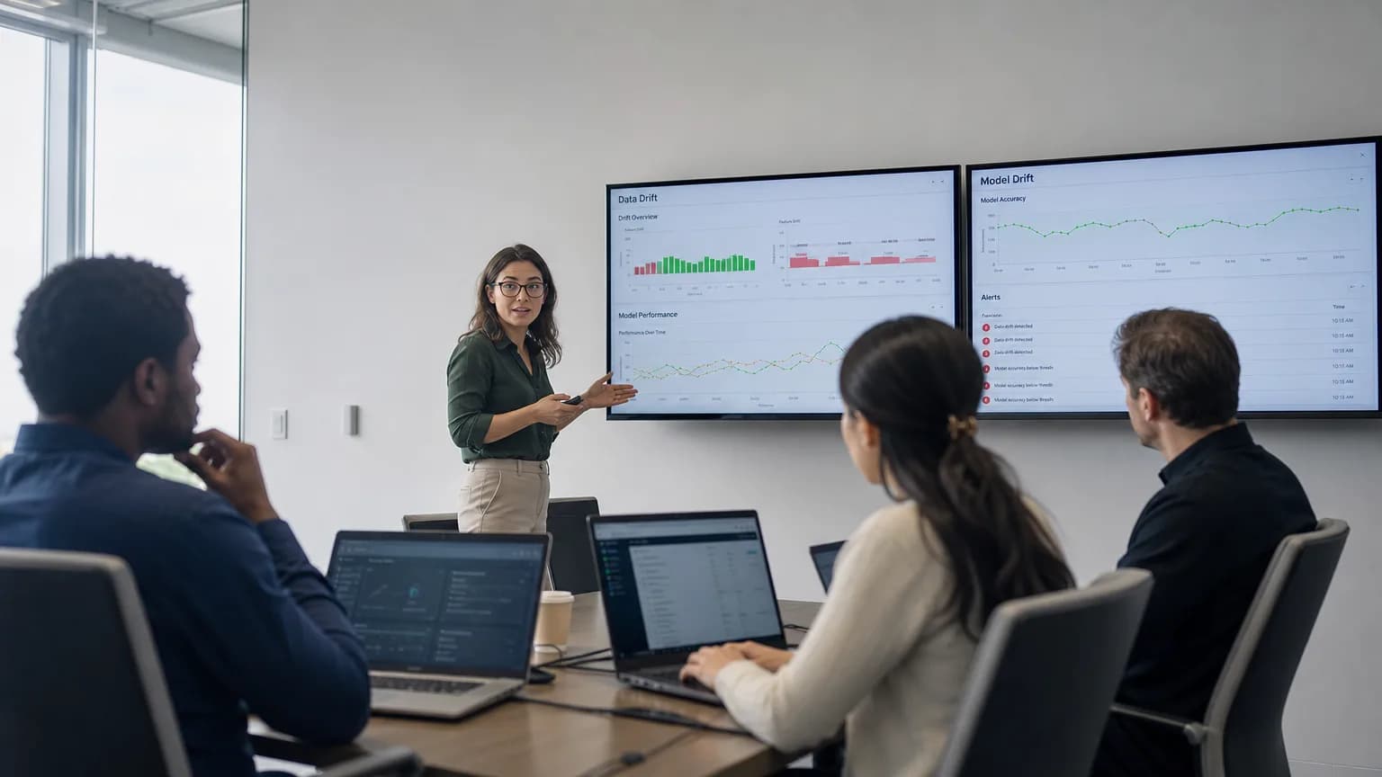 Illustration generated by AI: Editorial image for AWS Pairs Evidently with SageMaker and MLflow to Catch Model Drift Before It Hurts Production