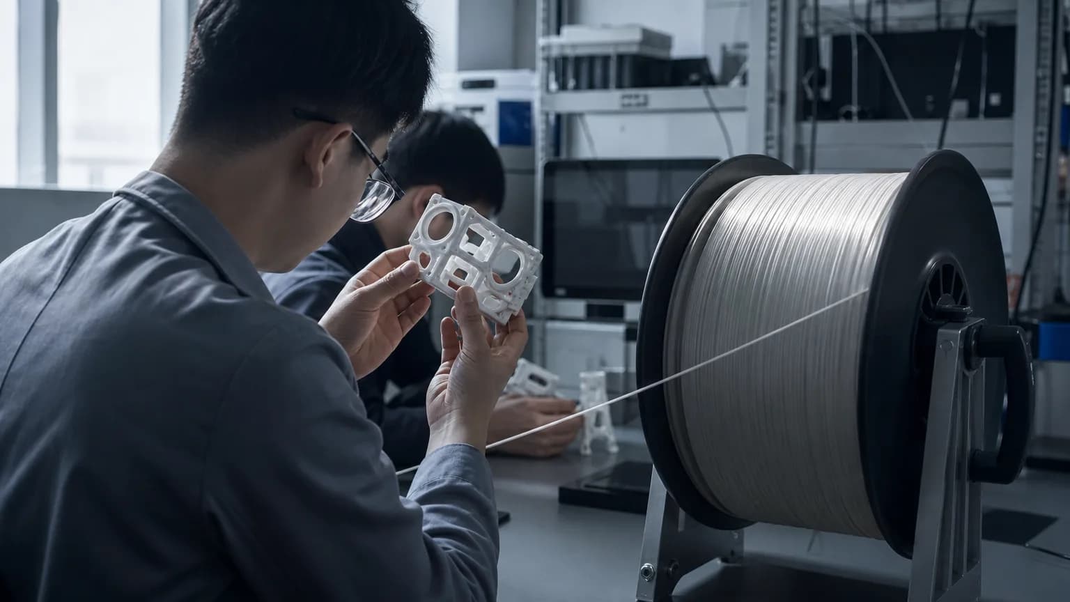 Illustration generated by AI: Editorial image for LLM Framework Boosts 3D-Printing Material Picks to 90% Accuracy